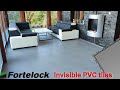 Installation of fortelock invisible pvc tiles the best choice for a closed terrace