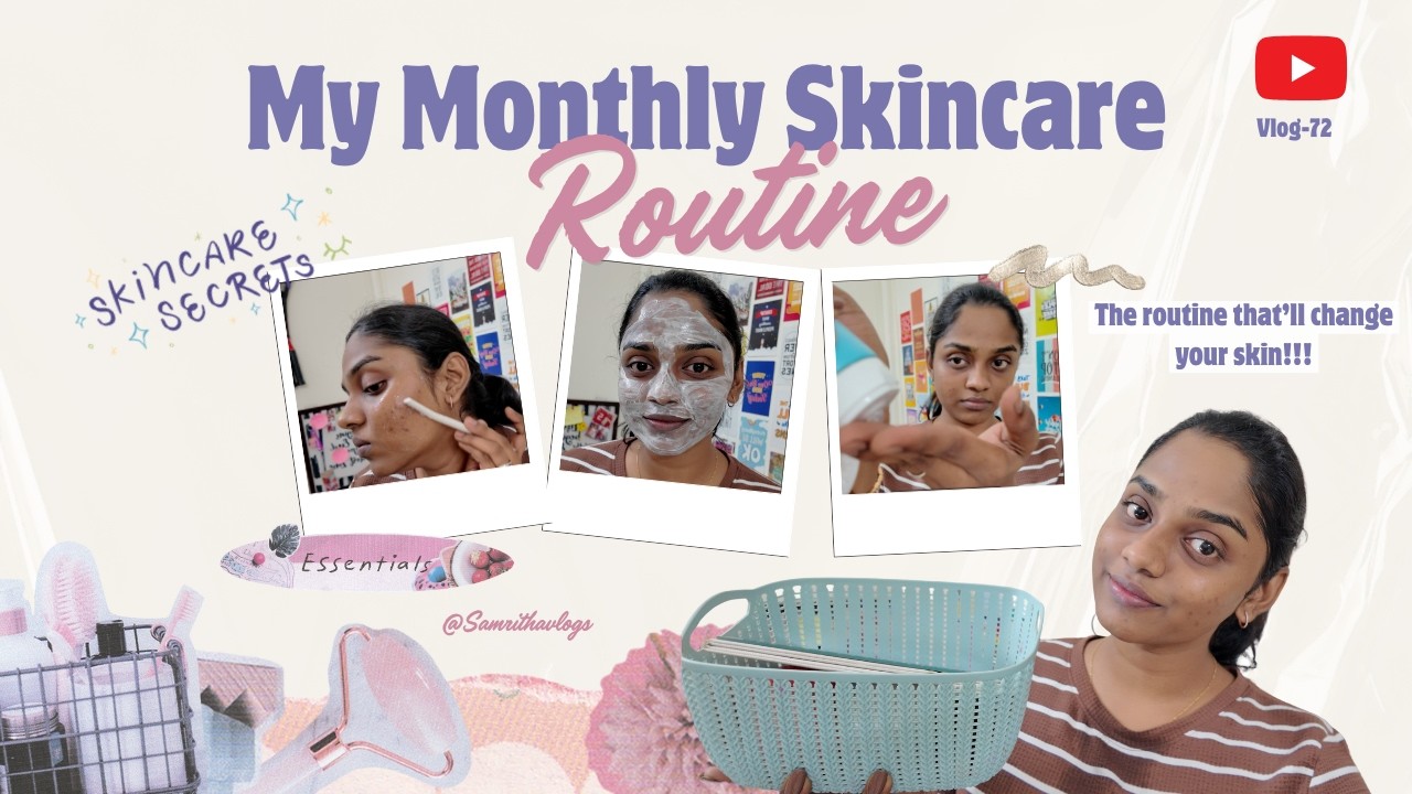 Как улучшить состояние кожи? Ежемесячный уход дома 🏠 | Тамил 