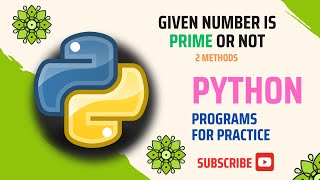 Python Programs, PRIME NUMBER OR NOT #python #pythonprogramming @telugucodeguru