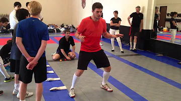 Michael Marx's epee clinic at Academy of Fencing Masters - exercises with colored balls #2