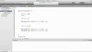 Famous Objective C Tutorials   17   Incremental and Decremental Operators Profile
