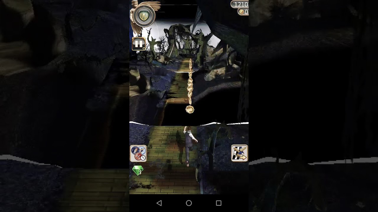 Gameplay of prince run endless in dark jungle for beginners