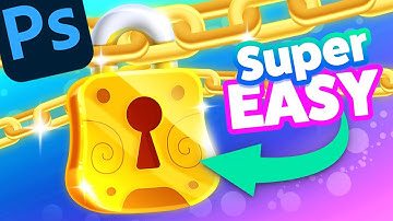 Easy Lock Design for Games | Photoshop Tutorial