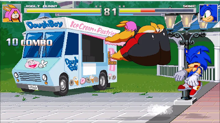 Jiggly Bunny  vs Sonic