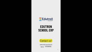 Edutron School ERP - Promo