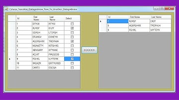 C# Tutorial - How To Dispaly Datagridview Checked Rows To Another DataGridView [ with source code ]