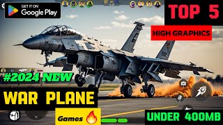 TOP 5 NEW AIR STRIKE WARPLANE GAMES FOR ANDROID WITH HIGH GRAPHICS🔥UNKNOWN FIGHTER JET GAMES #games screenshot 5