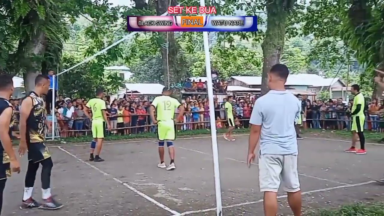 BLACK WINGS vs WATU NARE final voly putra karangtaruna cup 1 rongga koe