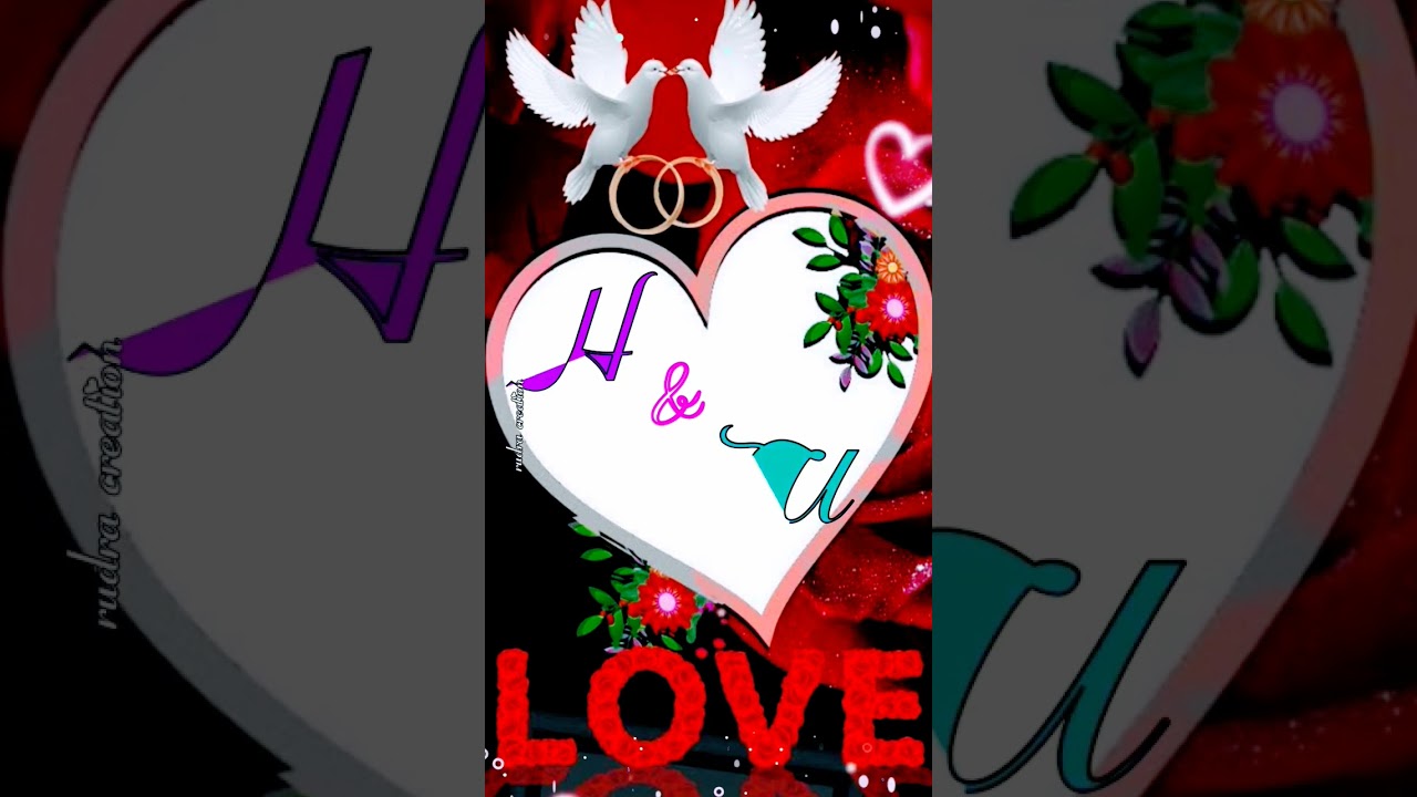 H&U name art status💞 couple name status🌹 New WhatsApp status❤️