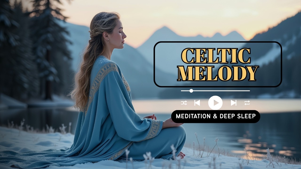 Soulful Celtic Music 432Hz | Slow Winter Night with Harp and Flute | Celtic Music