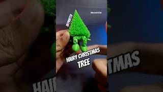 3D Printed Hairy Foldable Christmas Tree with Articulated legs