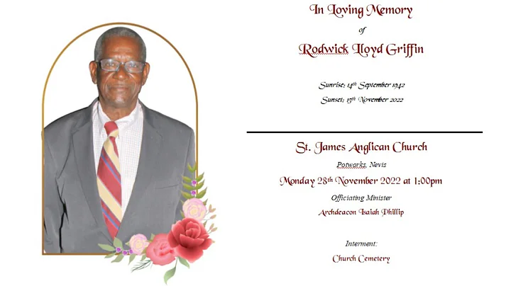 In Loving Memory of Rodwick Lloyd Griffin