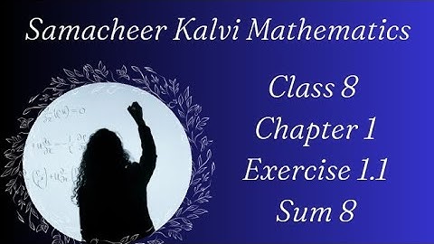 Class 8 chapter 1 Exercise 1.1 sum 8 tnSamacheerkalvi Use the method of averages to write 2 rational