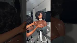 super cut ocean wave wig perruque ailuxy #cheveuxcourts #hairstyle #wigs #lacewigs #gluelesswig #fy