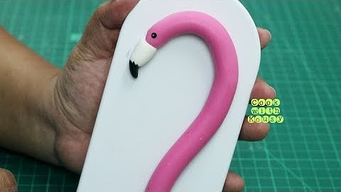 Flamingo Cake Topper Tutorial | Fondant Cake Topper | Cook with Kousy