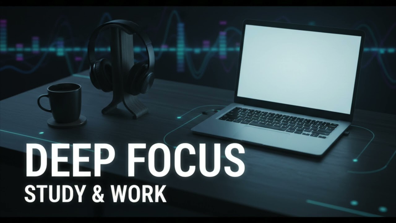 Deep Focus Music for Studying & Working (30 Minutes) | Smooth Dark Background Beats
