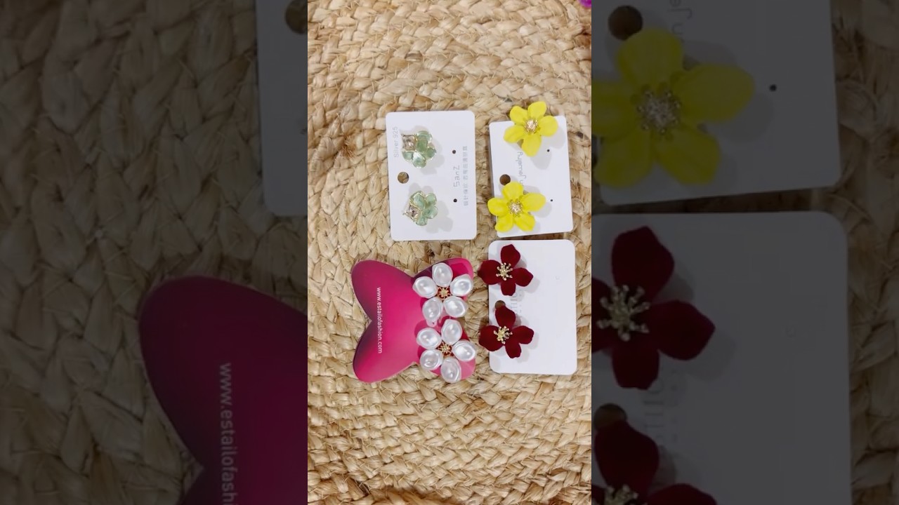 Cute floral earrings from meesho 