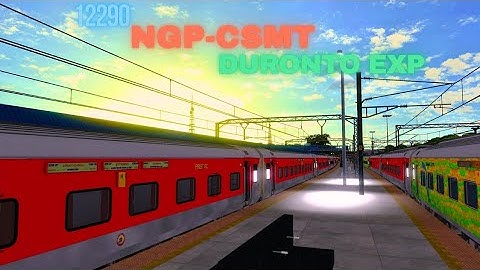 12290 Duronto Express Part-2 | WAP-7 LHB | Train Videos Indian Railways Games | MSTS High Graphics 