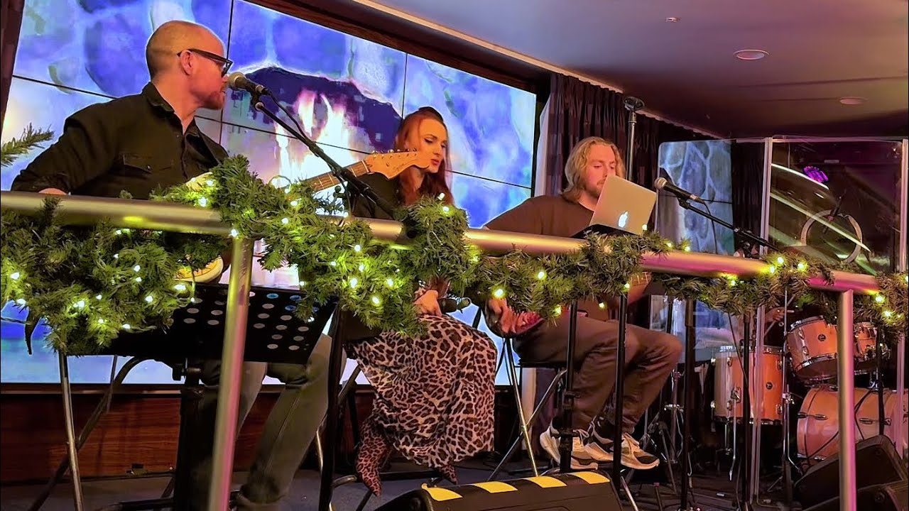 Alexandra Gerbey- Feliz Navidad.Norway, At Cruise ship with talanted musicians