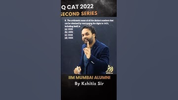 99 Percentile in 99 Seconds Series 🔥 | Question 45 | CAT PYQ | Be in the Top 1%