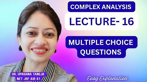 Complex Analysis MCQs 🔥 Important Questions for Exams | B.Sc / M.Sc / NET / IIT JAM