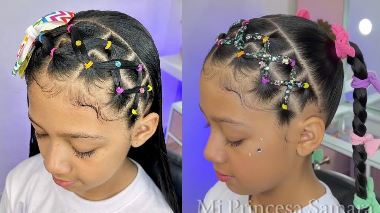 Peinado con glitter fácil y bonito 