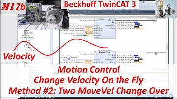 MB17b. [TwinCAT 3 NC] Changing Velocity On the Fly - Two MC Velocity FBs [21/21]