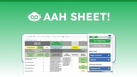 AahSheet Lifetime Deal 🔥 Schaal SEO en sociale content met AI voor een lage prijs!