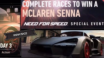 NFS No Limits - McLAREN Senna / Day 3 farm race / Knights, drama, traction special event