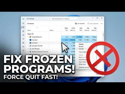 How to close unresponsive programs in windows 11