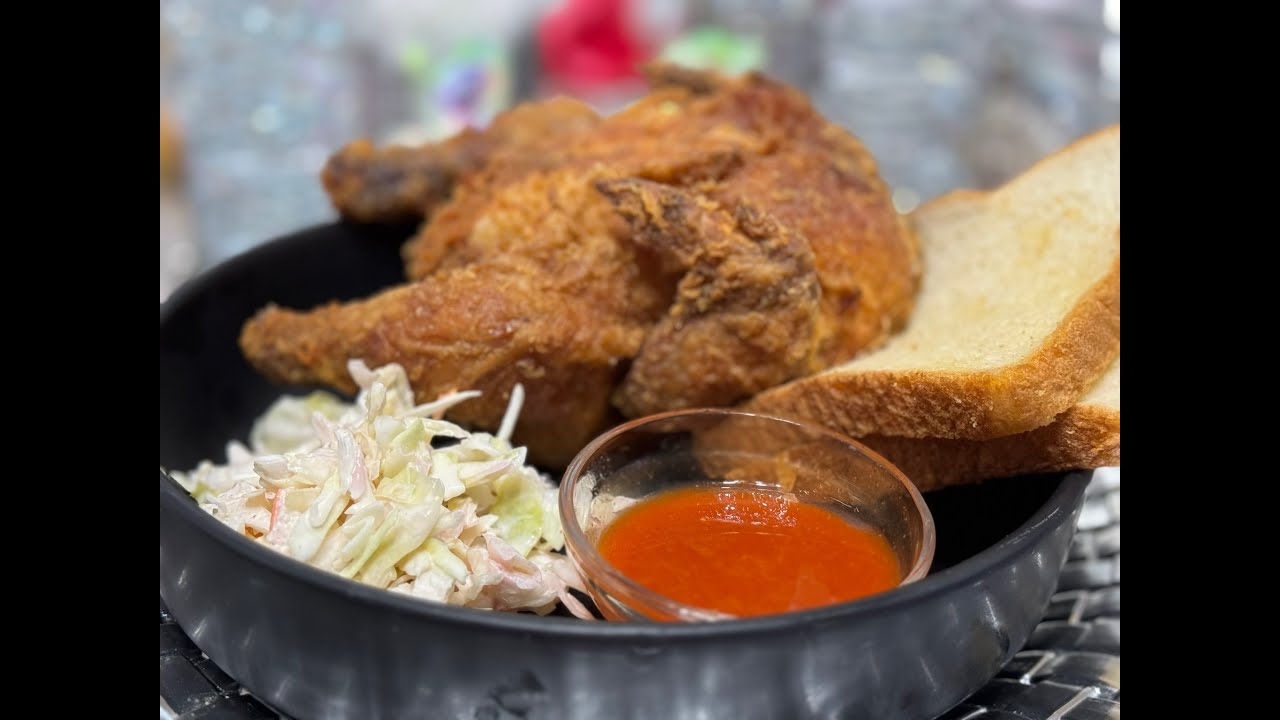 Deep Fried Hen Dinner