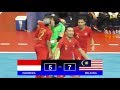 Highlights Indonesia Vs Malaysia (5-7) AFF Futsal Championship 2018