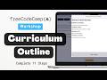 Build a Curriculum Outline Step 1 to 11 - freeCodeCamp Responsive Web Design Walkthrough V9