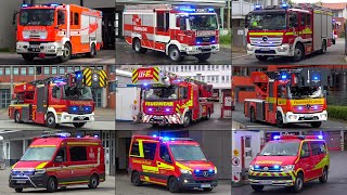 Die schönsten LÖSCHZUG EINSATZFAHRTEN aus ganz DEUTSCHLAND | 🚨🚒 18 Feuerwehren aus 🇩🇪 - 🇦🇹 - 🇸🇮