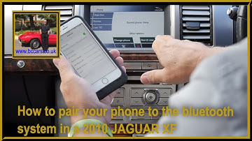 How to pair your phone to the bluetooth system in a 2010 JAGUAR XF