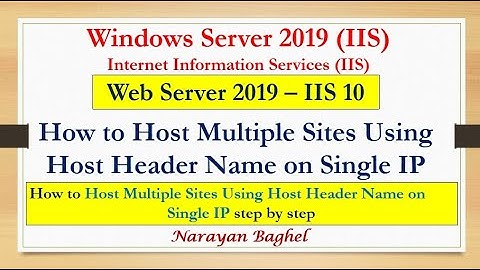 Windows Server 2019 - (IIS) How to Host Multiple Sites Using Host Header Name on Single IP - 15