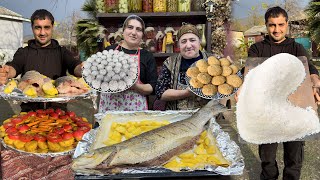 видео: Целый день в моей деревне! Бабушка готовит лучшее курабие|Приготовление рыбы в соли | Сельская семья картинка: Целый день в моей деревне! Бабушка готовит лучшее курабие|Приготовление рыбы в соли | Сельская семья