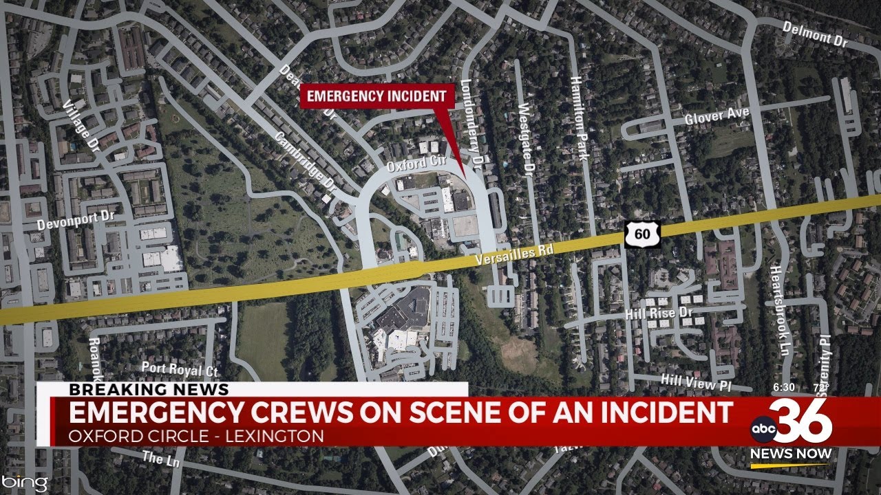 Lexington emergency crews respond to incident on Oxford Circle - YouTube