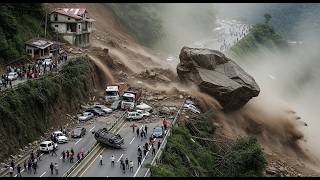 Longsor Tutup Total Jalur Trenggalek–Ponorogo KM 16 Nglinggis Tugu, Lalu Lintas Lumpuh Total!