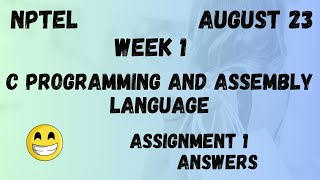 Assignment 1 | C Programming And Assembly Language Week 1 | NPTEL @HanumansView