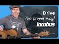 Incubus - Drive Guitar Lesson Tutorial Chords Strumming Acoustic Best Accurate JustinGuitar