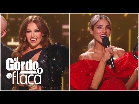 Video: Premio Lo Nuestro Runāja Alejandra Espinoza Un Thalía?