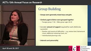 Implementing Modified CBT in a Group Format to Treat Anxiety in Children with ASD Part 2