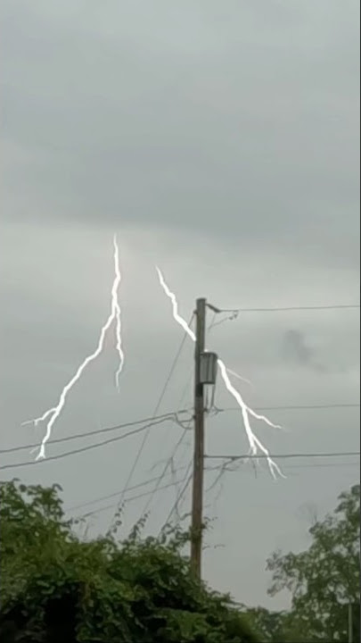 Lightning in Slow Motion #reels #lightning #nature