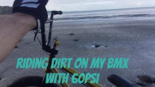 Riding dirt on my BMX with 60psi