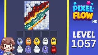 Pixel Flow Level 1057 Solution Walkthrough