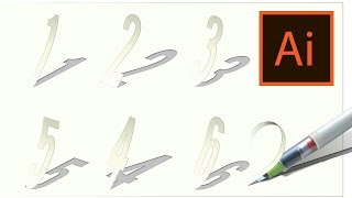 Famous Free 3D Numbers Vector Template Download Graphic design Illustrator tutorial Profile