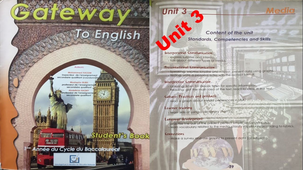 Unit 3 Gateway To English1 First year bac students - YouTube
