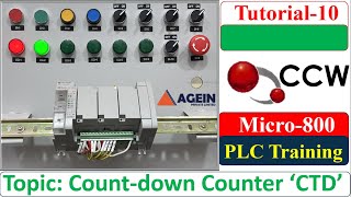 CountDown CTD Counter | How counters work in PLC? | CTU vs CTD | Micro800 PLC Training Tutorial#10