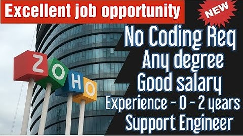 Zoho Offcampus drive 2021 | No Coding - Any degree, Support Engineer | how to apply?| simply jpr